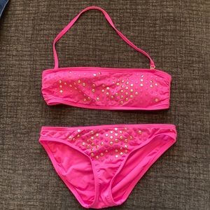 Juicy Couture Pink bandeau bikini